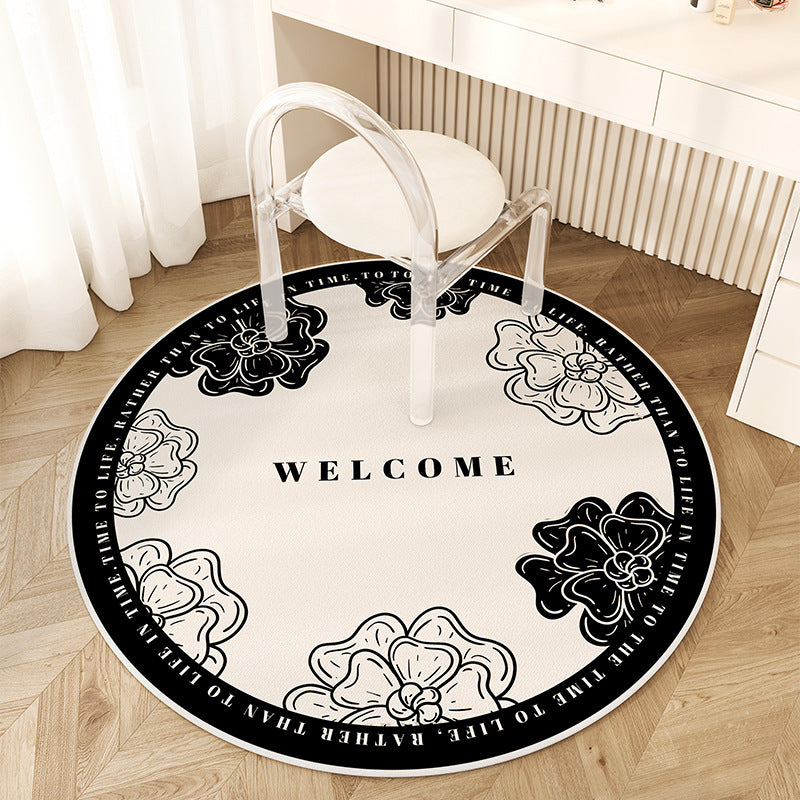 Artistic Round Area Rug for Indoor Home Decor