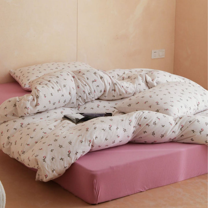 Decorative Floral Print Duvet Cover Set Avarnia