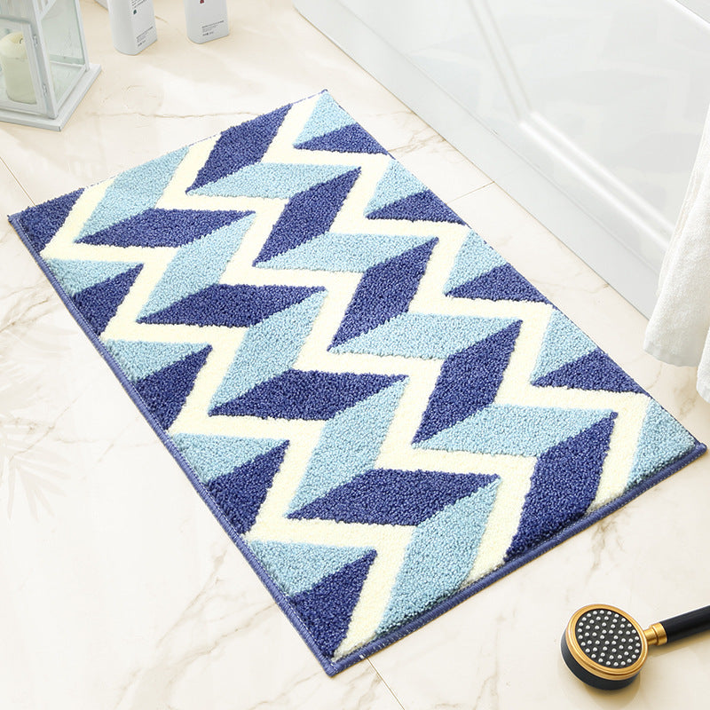Abstract Pattern Bath Mat for Bathroom