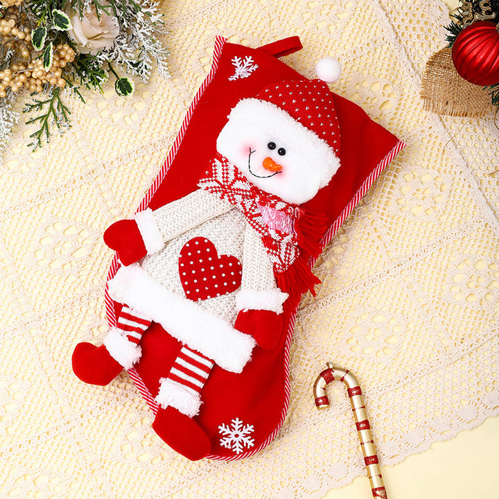 Festive Snowman Christmas Stocking