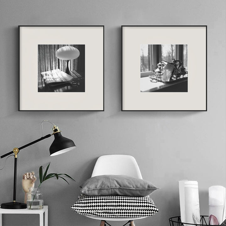 Framed Black and White Photography Artwork