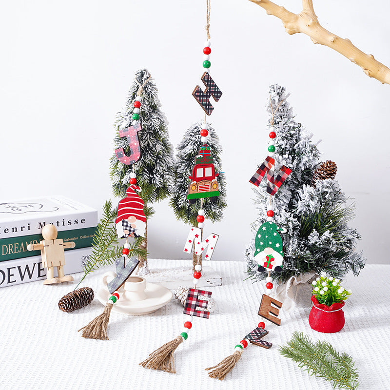 Decorative Christmas ornaments with Santa Claus motif