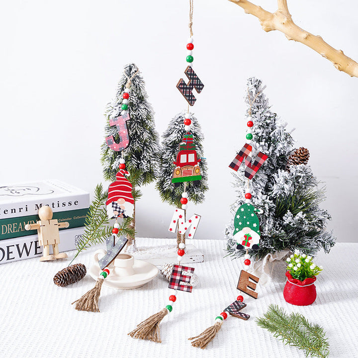 Decorative Christmas ornaments with Santa Claus motif