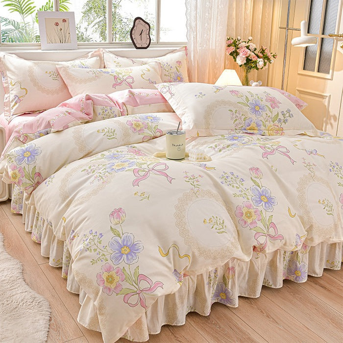 Floral Design Comforter Set