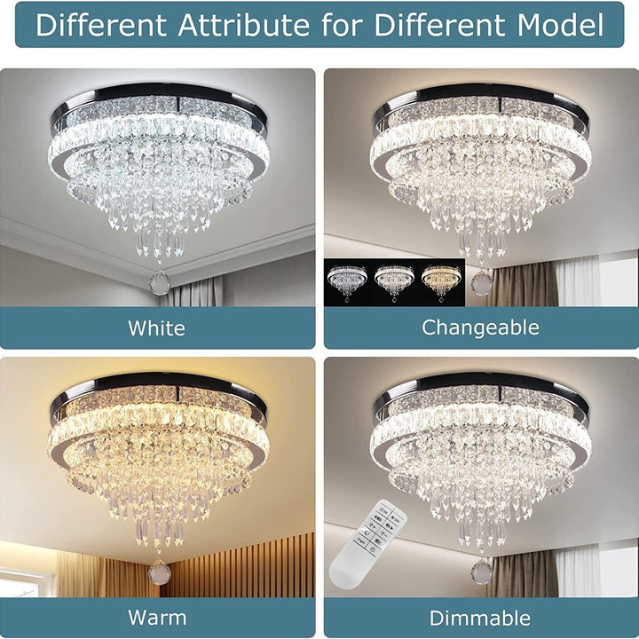 Elegant Crystal Ceiling Light