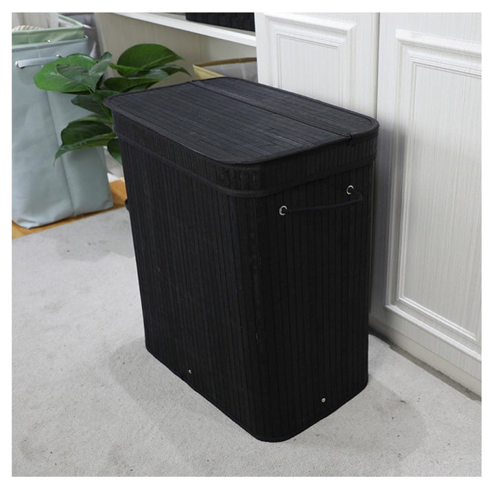 Elegant Laundry Basket Made of Natural Bamboo