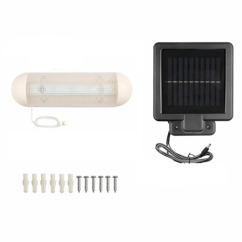 Solar-powered motion-activated security light