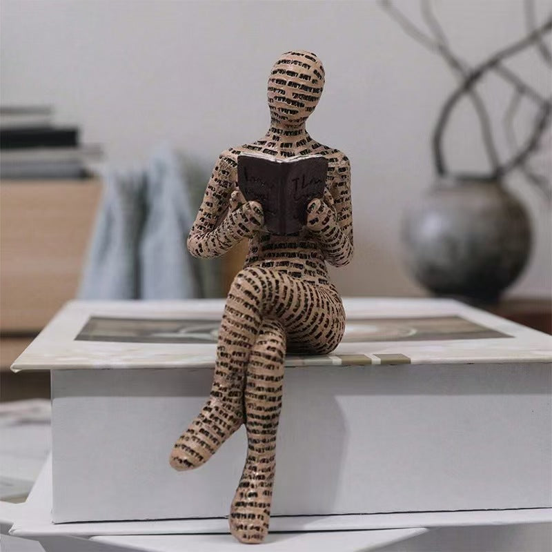 Relaxed Reading Figurine