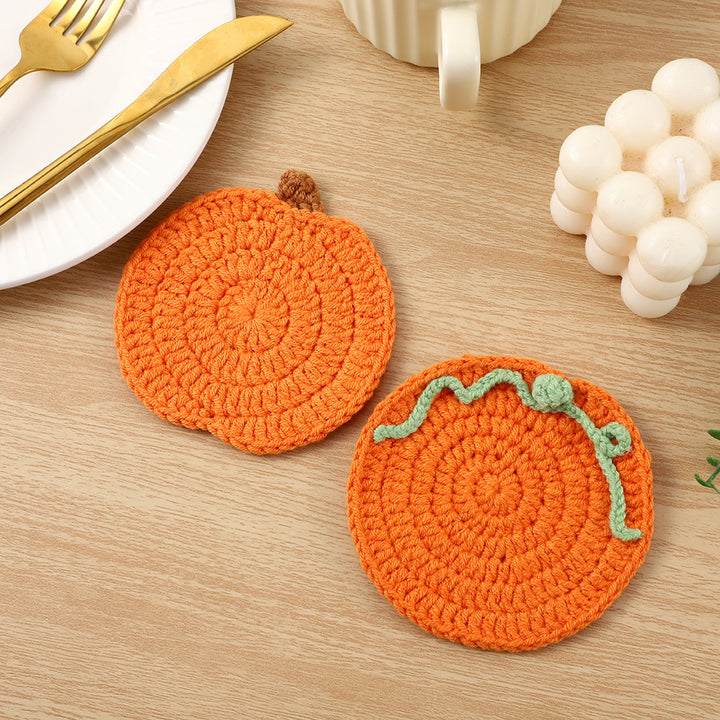 Decorative Crochet Lemon Coaster