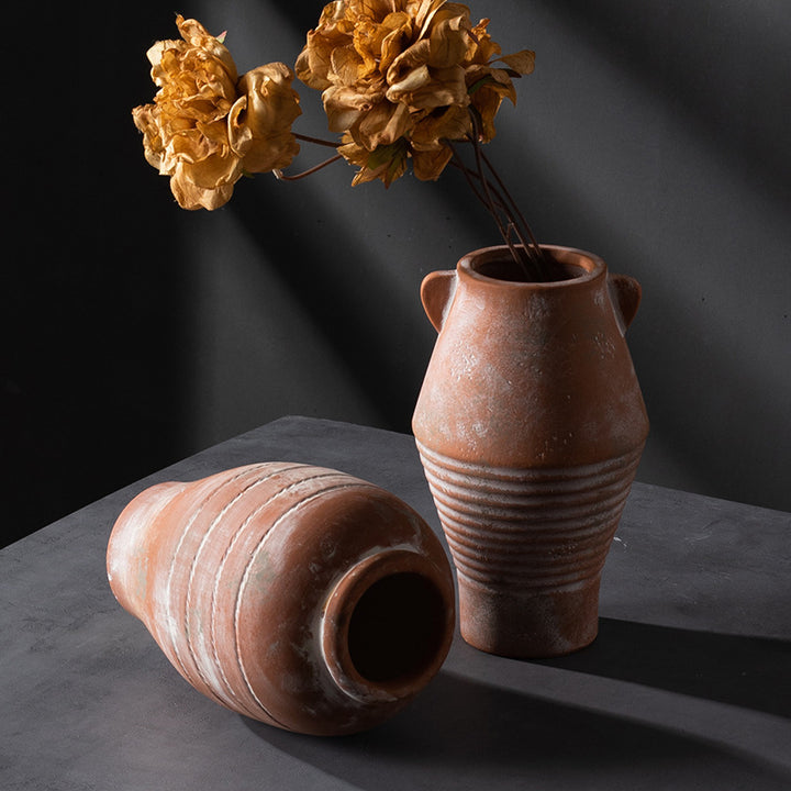 Rustic ceramic vases
