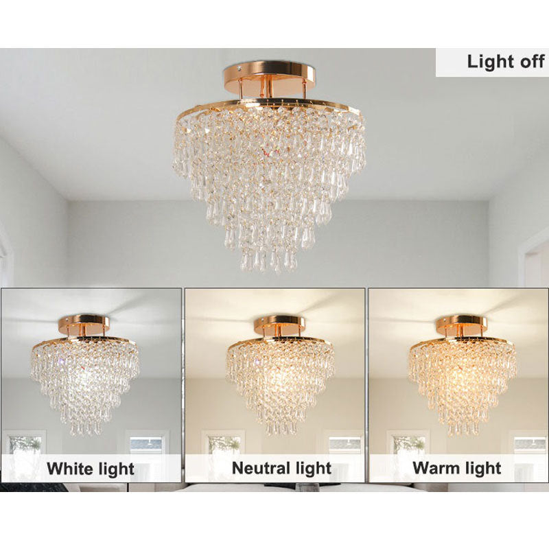Elegant Crystal Drop Ceiling Light