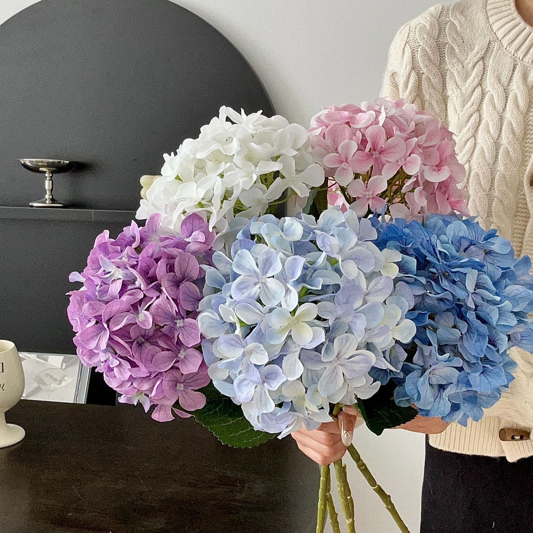 Realistic Floral Hydrangea Stem