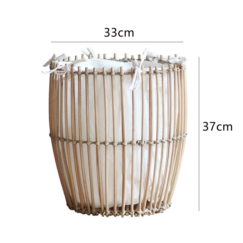 Decorative basket with cotton lining