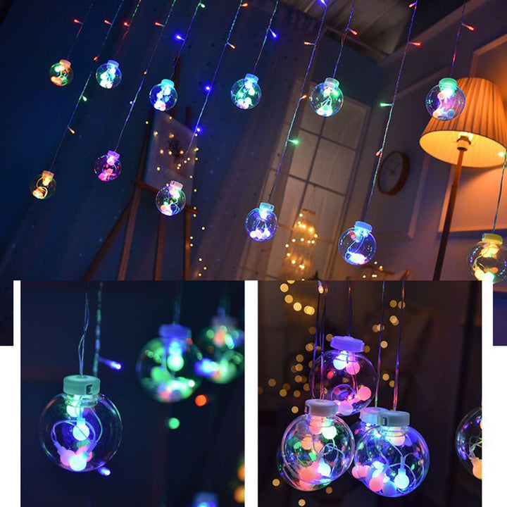 Hanging LED globe string lights