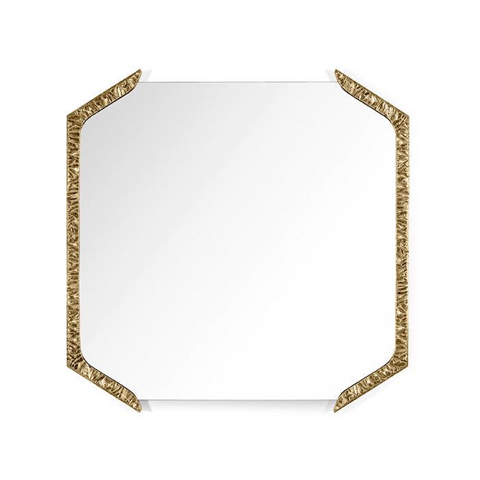 Decorative Wall Mirror With Filigree Metal Frame