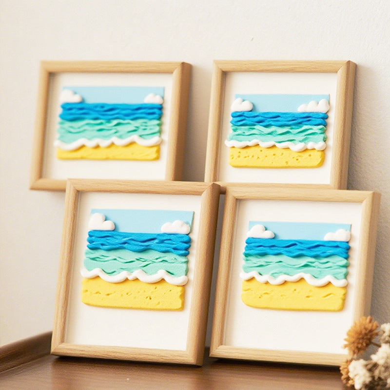 3D Coastal Landscape Wall Art