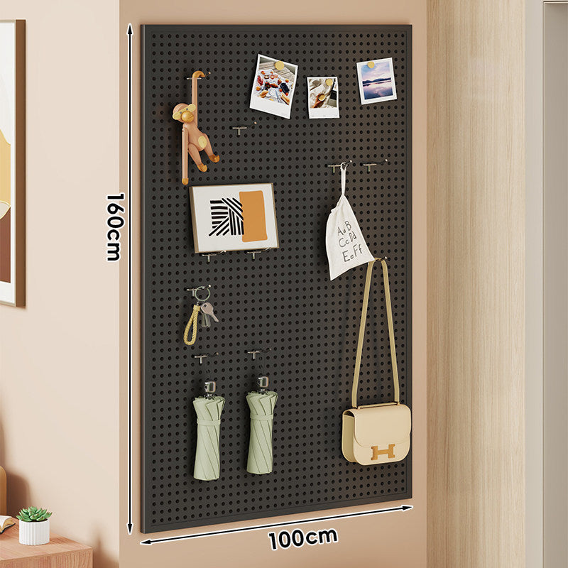 Wall-Mounted Perforated Metal Pegboard Organizer Panel