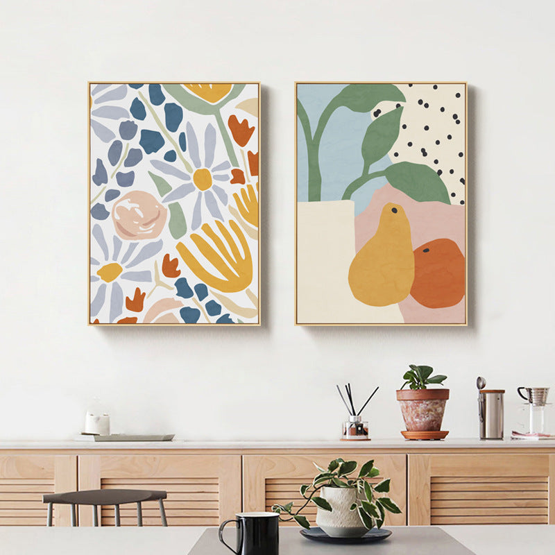 Floral Abstract Canvas Art Print