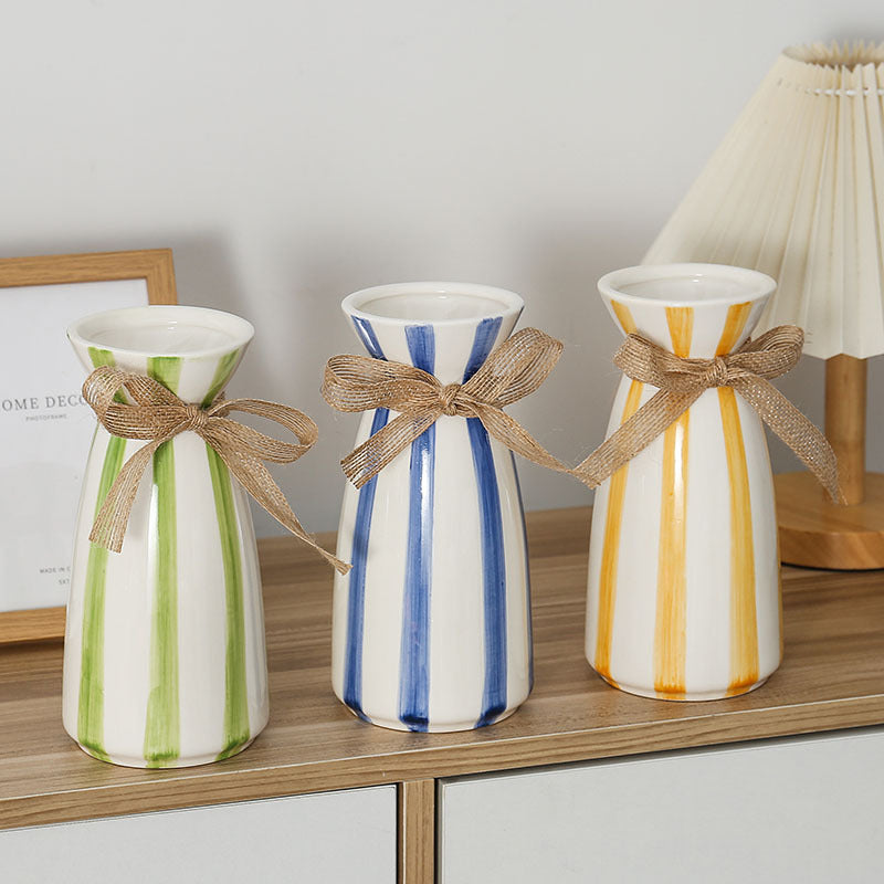 Elegant ceramic vase in vintage style