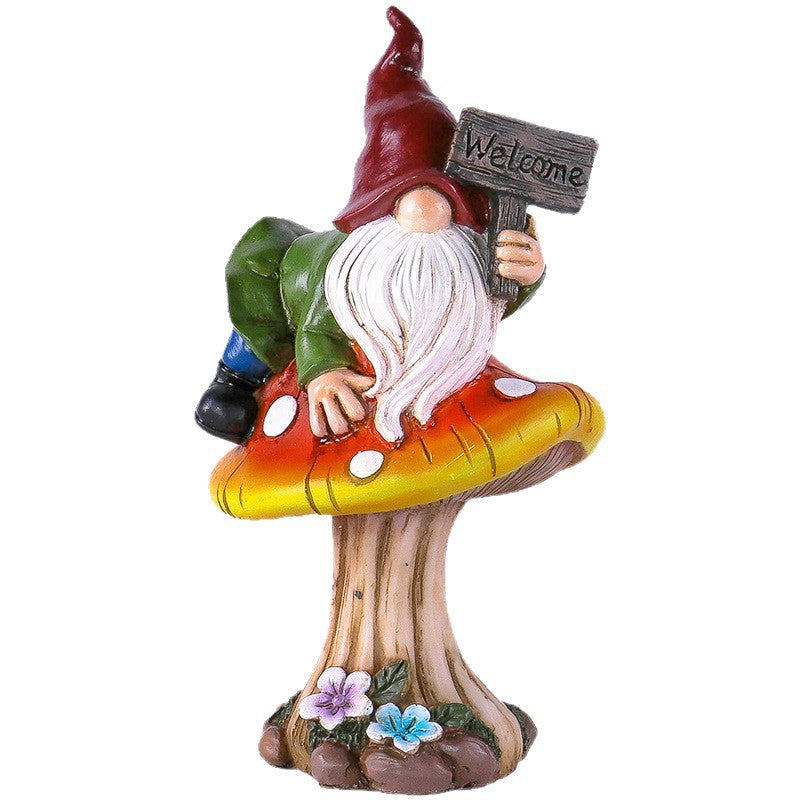 Whimsical Gnome Garden Statue