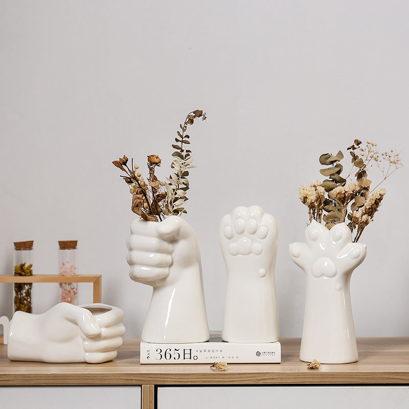 Decorative hand vase