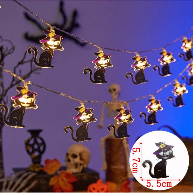 Decorative Halloween LED Pumpkin Ghost Bat String Lights