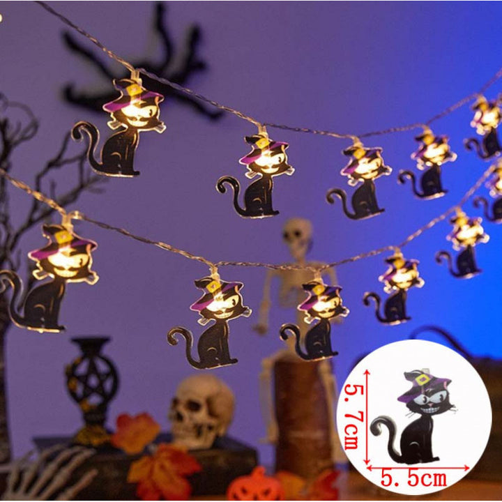 Decorative Halloween LED Pumpkin Ghost Bat String Lights