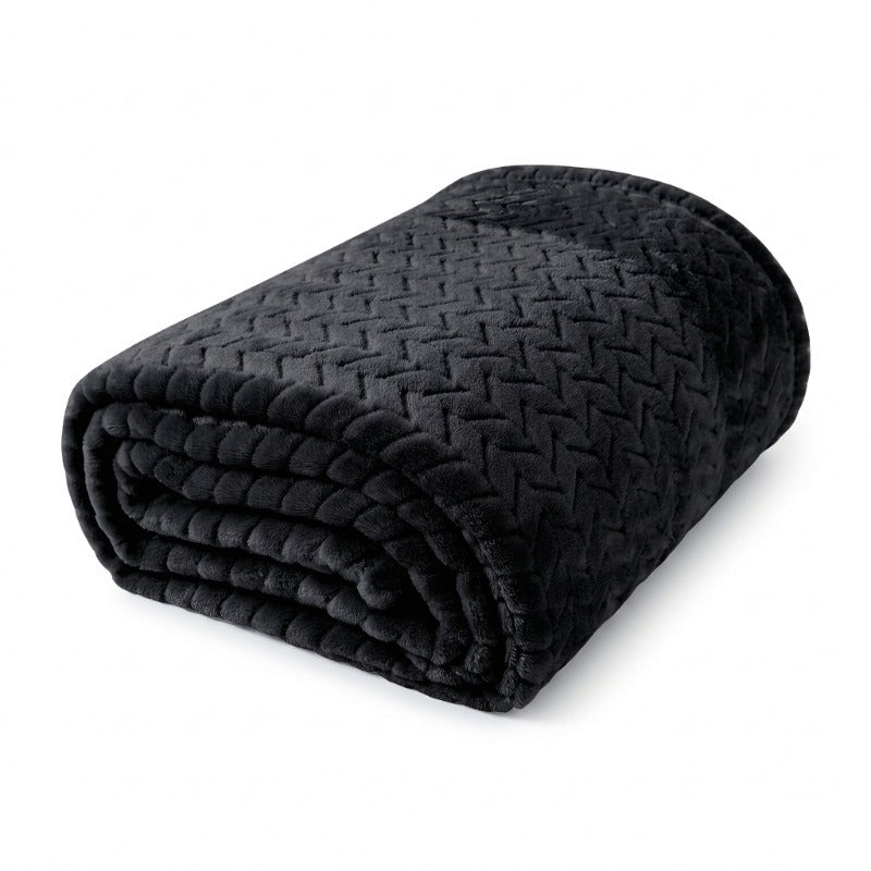 Premium Quilted Plush Throw Blanket