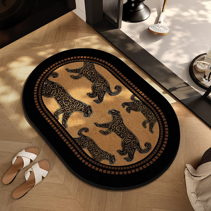 Checkerboard Patterned Entryway Mat Avarnia