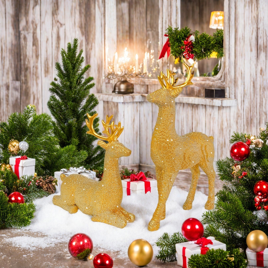 Elegant Christmas decoration in the form of reindeer