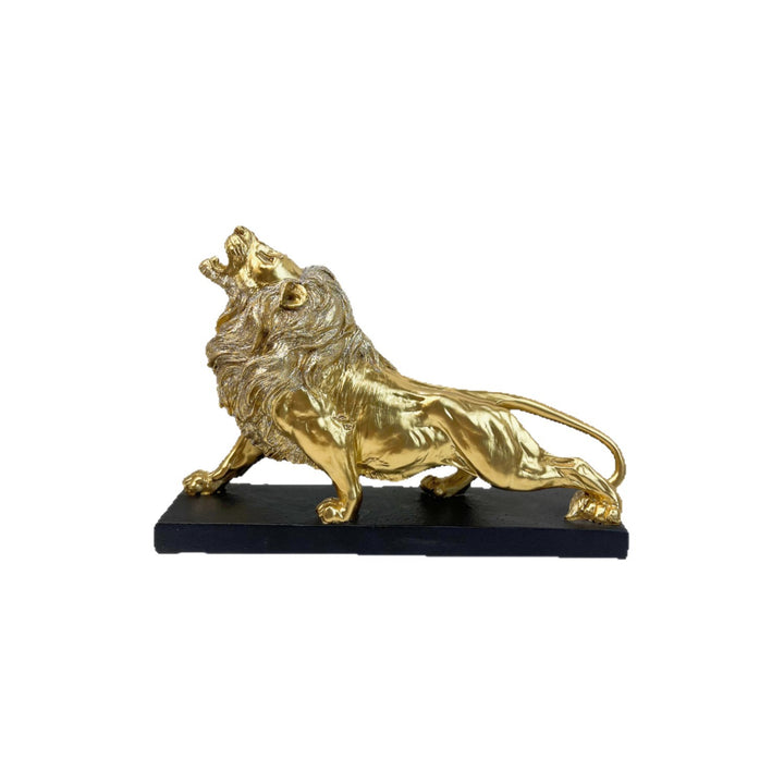 Decorative lion figure with golden details