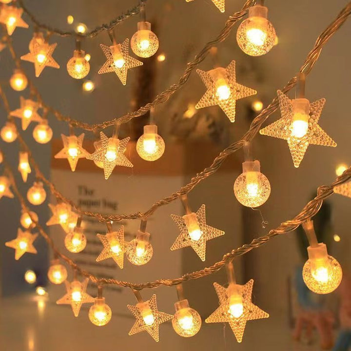 Globe LED string lights for atmospheric home decor