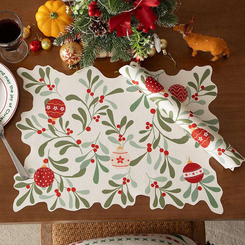 Festive wavy table runner