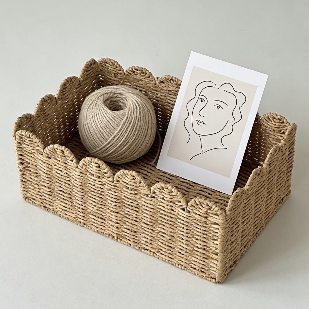 Decorative storage basket