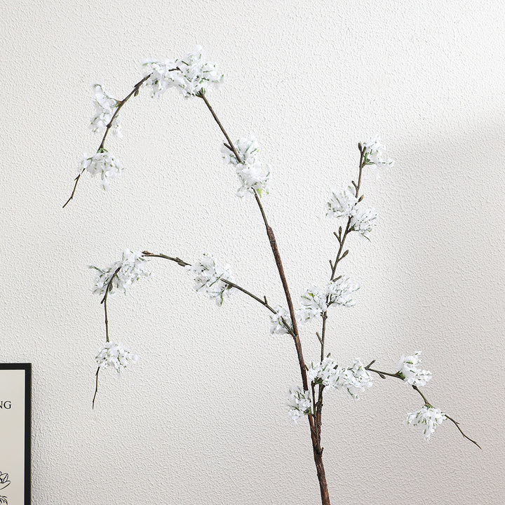 Artificial cherry blossom branch with lifelike details