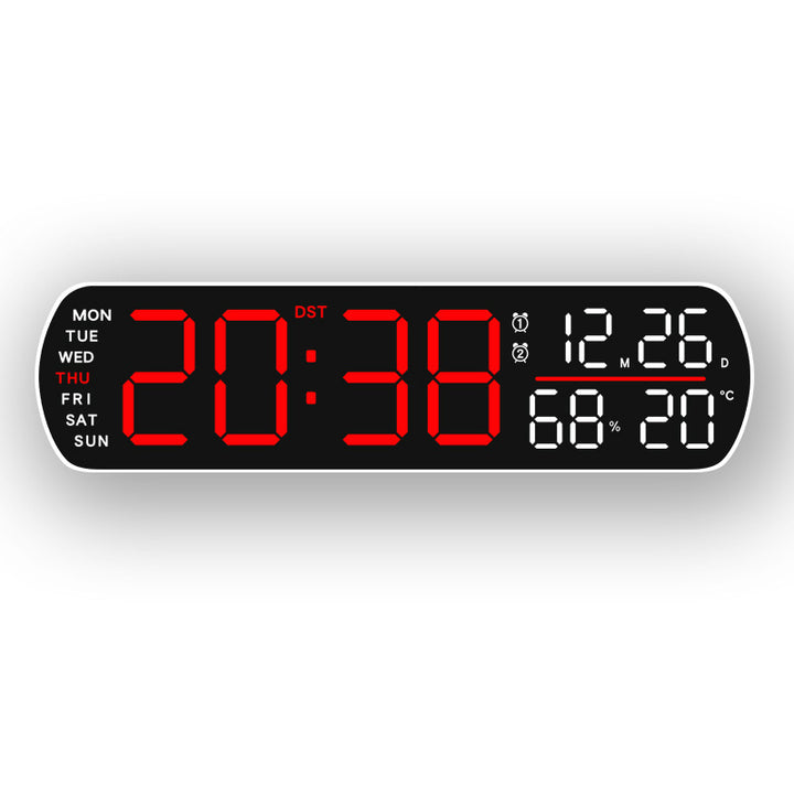 Digital Wall Clock with Multifunctional Display