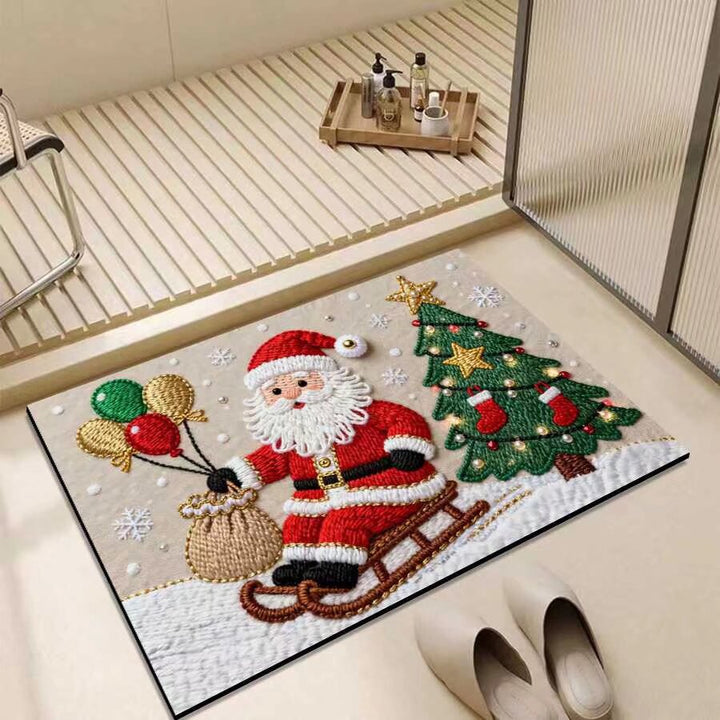 Christmas-Themed Entrance Mat