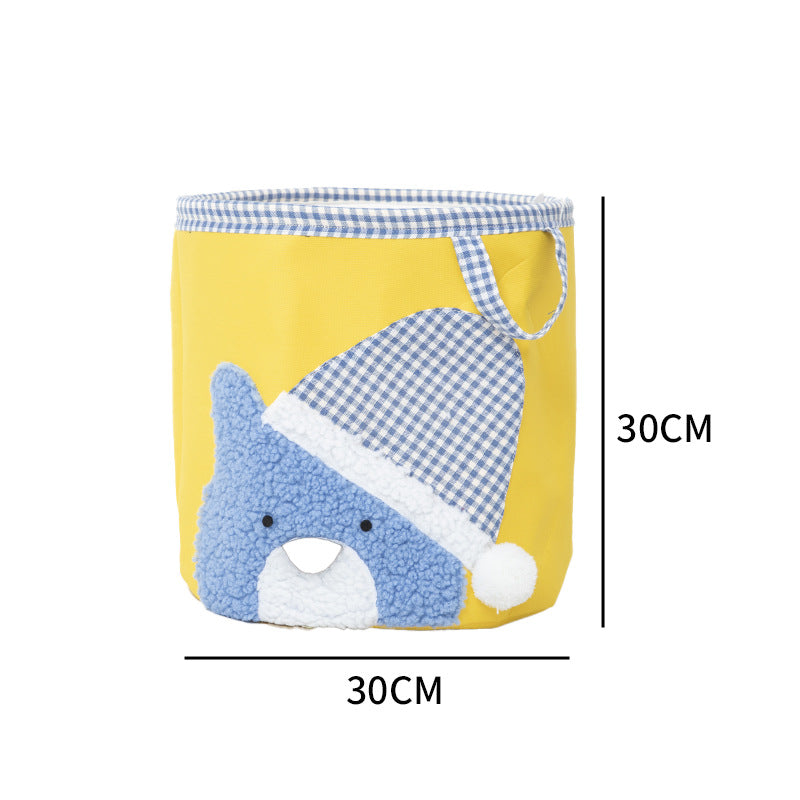 Practical storage basket with animal motif