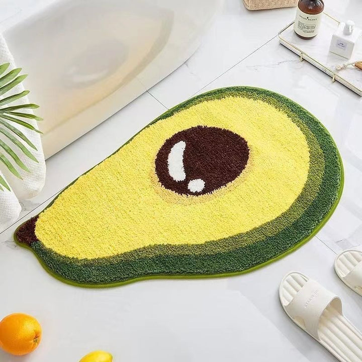 Lemon Slice Shape Bath Mat