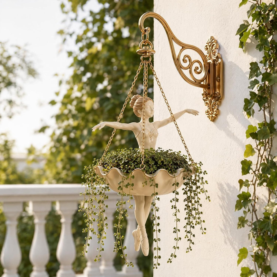 Ballet Dancer Hanging Planter