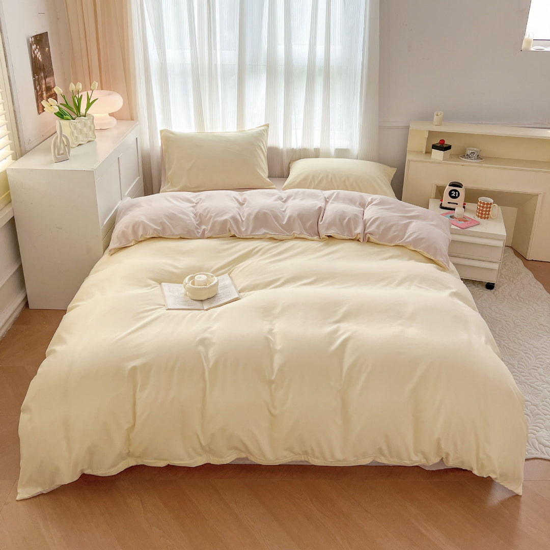 Lightweight Breathable Cotton Duvet Cover Set