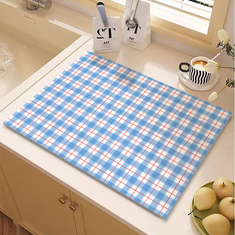 Checkered Kitchen Mat