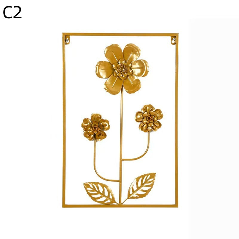 Floral Metal Wall Artwork
