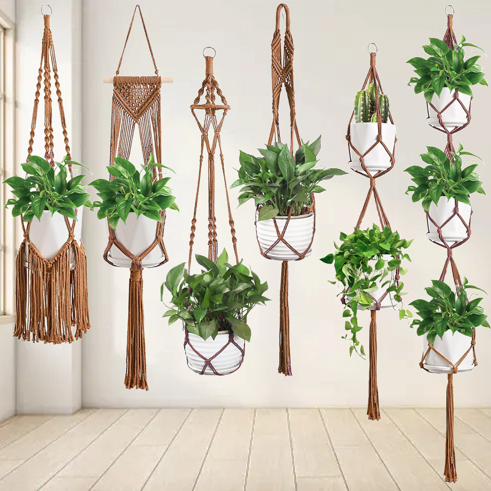 Macrame Plant Hanger Set