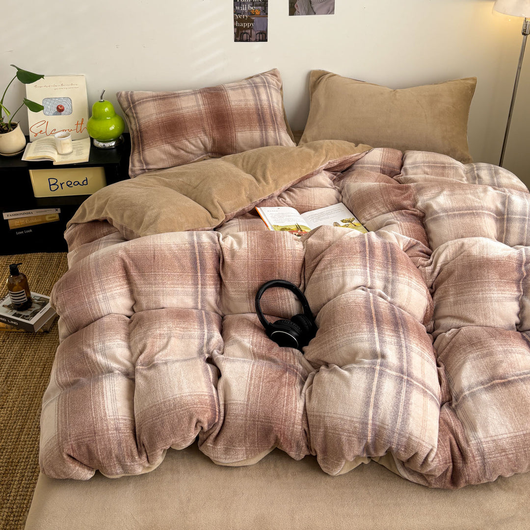 Textured Striped Comforter Set
