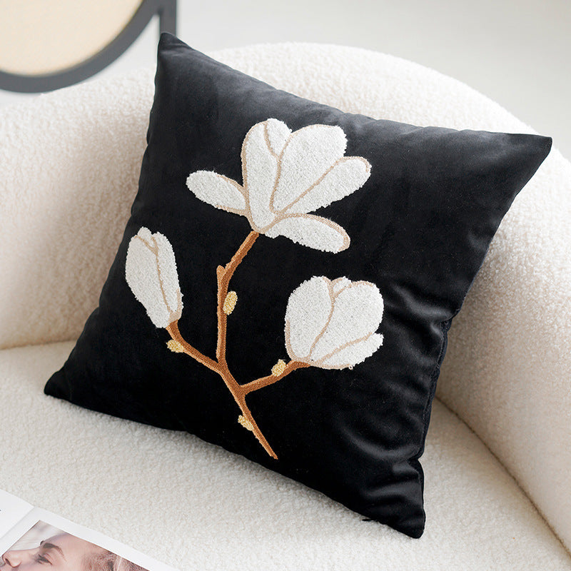 Decorative Embroidered Throw Pillow for Home Decor