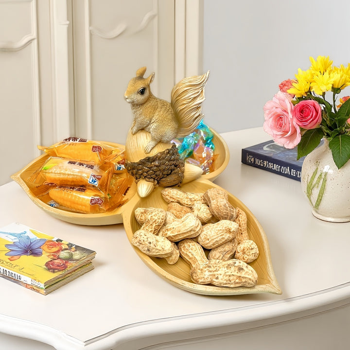 Decorative bowl with squirrel motif