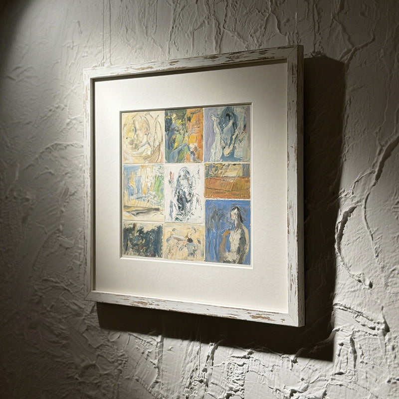 Framed Multi-Panel Abstract Art