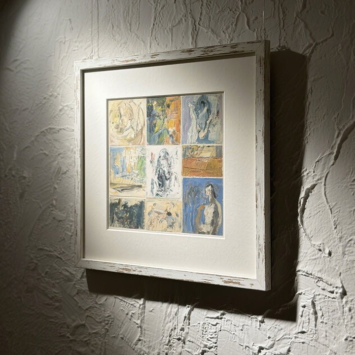 Framed Multi-Panel Abstract Art