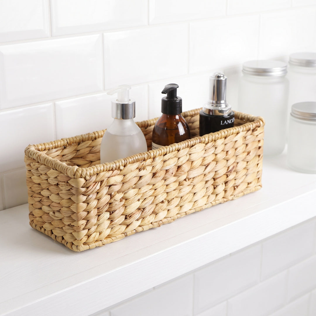 Functional bathroom storage basket